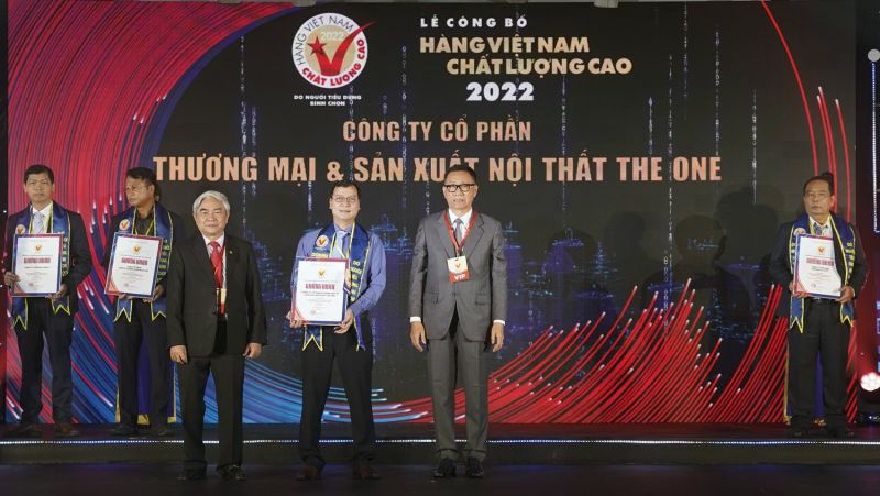 Nội thất The One đạt danh hiệu Hàng Việt Nam Chất Lượng Cao năm 2022